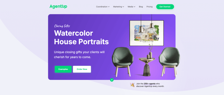 AgentUp Custom House Portraits