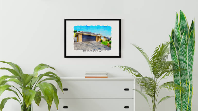 Watercolor House Portraits by AgentUp