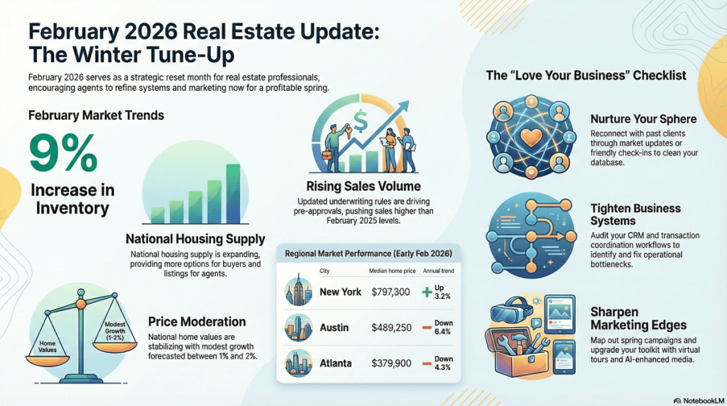 February 2026 Real Estate Update Infographic