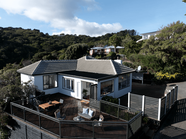 Before-and-after comparison of AI-enhanced real estate photo editing, showing improved brightness, color, and image clarity.