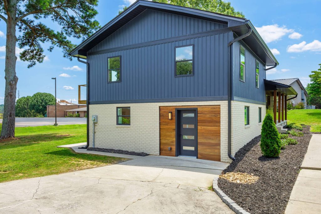 Exterior after AI photo editing for real estate.