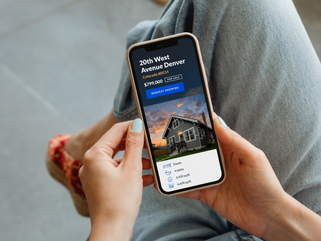 Mobile view of one of the best single property websites for a home listing.