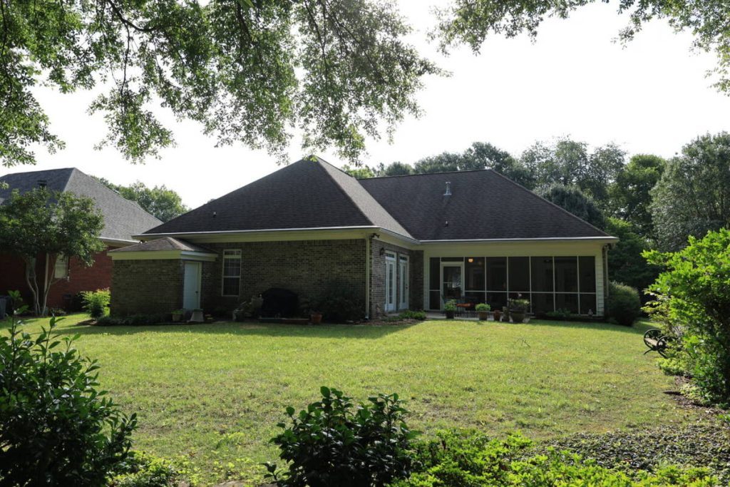 Before photo editing for real estate agents on a backyard