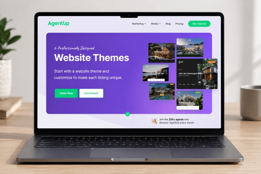 Website themes to build a real estate website for property listings