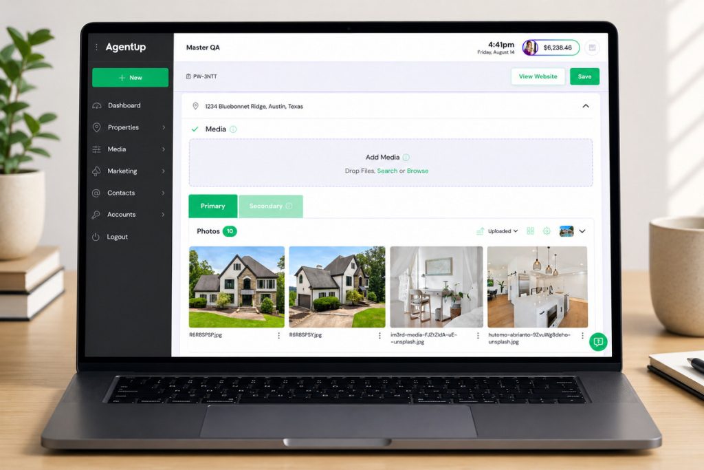 Add listing photos when you build a real estate website