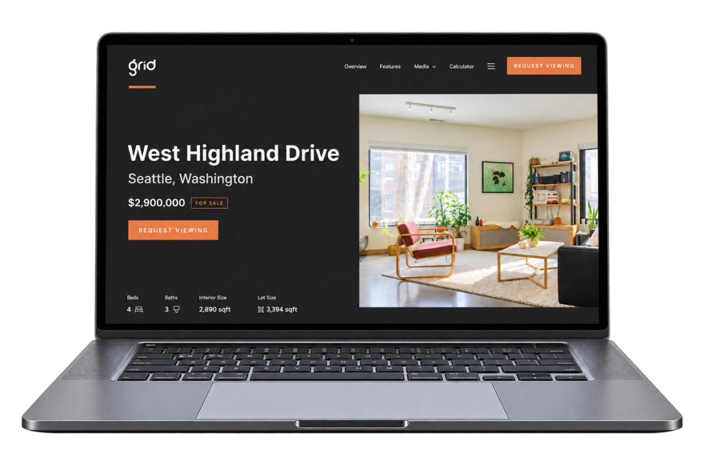 Single property website template for a West Highland Drive listing